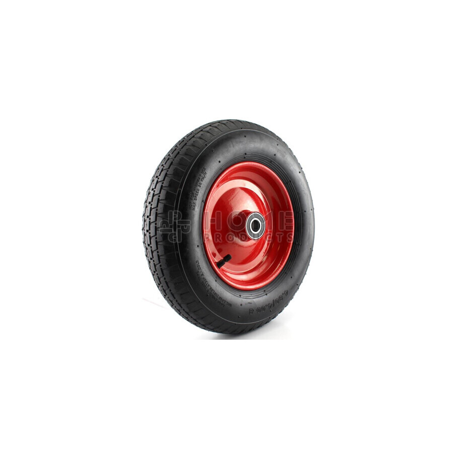 Wheel 4.00-8 / 400 mm metal rim ball bearing 4 ply block