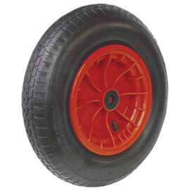 Wheel 4.00-8 / 400 mm plastic rim plain bearing 4 ply block
