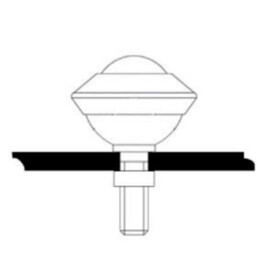 Ball Transfer Unit, 11.90 mm, with M8 threaded end, for heavy load